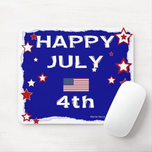4. Juli - Unabhängigkeitstag - Mousepad (Mit Mouse)