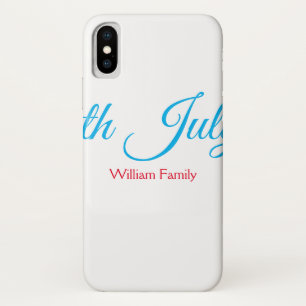 4. Juli Unabhängigkeitstag Name Text individuell Case-Mate iPhone Hülle