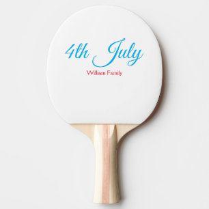 4. Juli Unabhängigkeitstag Name Text individuell Tischtennis Schläger