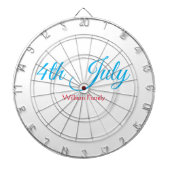 4. Juli Unabhängigkeitstag Namenstext hinzufügen Dartscheibe (vorne)