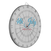 4. Juli Unabhängigkeitstag Namenstext hinzufügen Dartscheibe (Vorderseite Links)