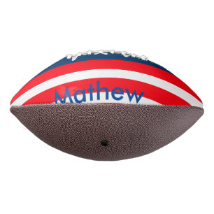 4. Juli Unabhängigkeitstag: Namenstext US-Flagge h Football