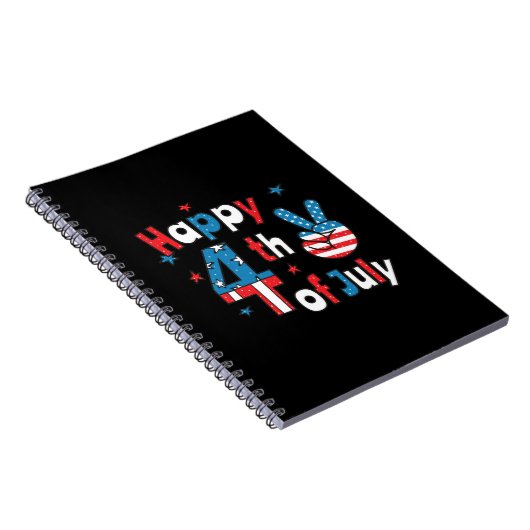 4. Juli Unabhängigkeitstag Notizblock (Rechte Seite)