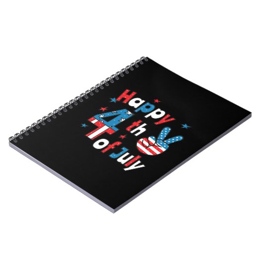 4. Juli Unabhängigkeitstag Notizblock (Linke Seite)