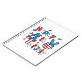 4. Juli Unabhängigkeitstag Notizblock (Linke Seite)