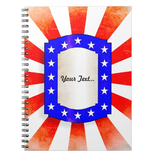 4. Juli Unabhängigkeitstag Notizblock (Vorderseite)