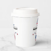 4. Juli Unabhängigkeitstag Pappbecher (Links)