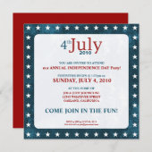 4. Juli Unabhängigkeitstag| Party Einladungen (Vorne/Hinten)