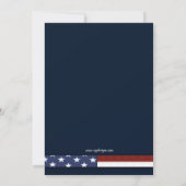 4. Juli Unabhängigkeitstag Party lädt ein Einladung (Rückseite)