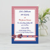 4. Juli Unabhängigkeitstag Party lädt ein Einladung (Stehend Vorderseite)