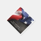 4. Juli Unabhängigkeitstag Patriotische Flagge Serviette (Ecke)