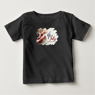 4. Juli Unabhängigkeitstag Patriotisches Design Baby T-shirt