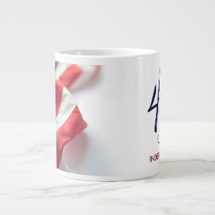 4. Juli Unabhängigkeitstag Patriotisches Design Jumbo-Tasse