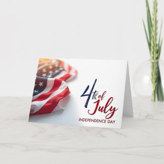 4. Juli Unabhängigkeitstag Patriotisches Design Karte