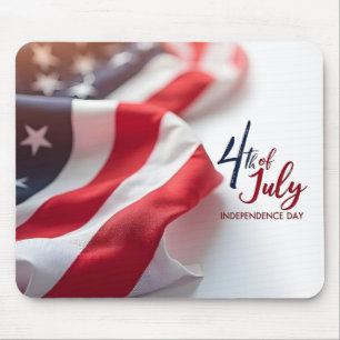 4. Juli Unabhängigkeitstag Patriotisches Design Mousepad