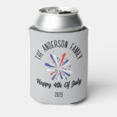 4. Juli Unabhängigkeitstag Personalisierter Name Dosenkühler (Kanne Rückseite)