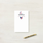 4. Juli Unabhängigkeitstag Post-it Klebezettel (Auf Schreibtisch)