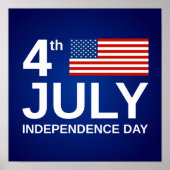 4. Juli/Unabhängigkeitstag Poster (Vorne)