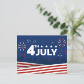 4. Juli Unabhängigkeitstag Postkarte (Stehend Vorderseite)