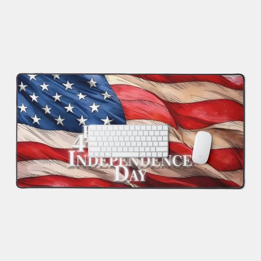 4. Juli - Unabhängigkeitstag Schreibtischunterlage (Tastatur & Maus)