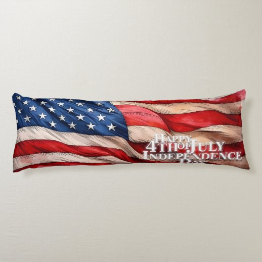 4. Juli - Unabhängigkeitstag Seitenschläferkissen (Rückseite)
