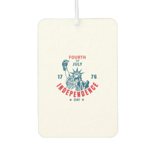 4. Juli Unabhängigkeitstag Shirt Amerikanische Una Autolufterfrischer
