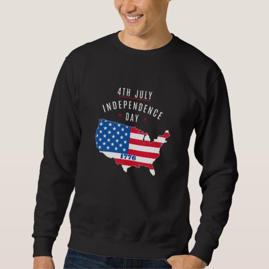 4. JULI-Unabhängigkeitstag Sweatshirt (Vorderseite)