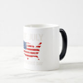 4. Juli Unabhängigkeitstag T Shirt Verwandlungstasse (VorderseiteRechts)