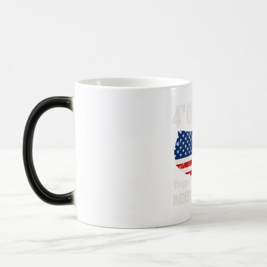 4. Juli Unabhängigkeitstag T Shirt Verwandlungstasse (Links)