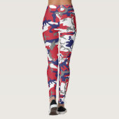 4. Juli, Unabhängigkeitstag, Tarnfarbe Grau Leggings (Rückseite)