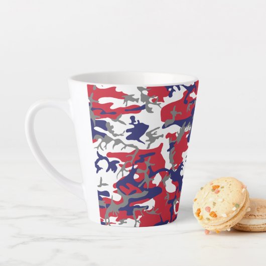 4. Juli, Unabhängigkeitstag, Tarnfarbe Grau Milchtasse (Beispiel)