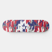 4. Juli, Unabhängigkeitstag, Tarnfarbe Grau Skateboard (Horizontal)