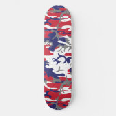 4. Juli, Unabhängigkeitstag, Tarnfarbe Grau Skateboard (Vorderseite)
