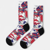 4. Juli, Unabhängigkeitstag, Tarnfarbe Grau Socken (Linkes Detail)