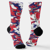 4. Juli, Unabhängigkeitstag, Tarnfarbe Grau Socken (Gewinkelt)