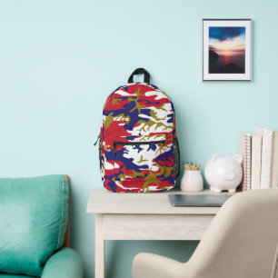 4. Juli, Unabhängigkeitstag, Tarnung Gold Bedruckter Rucksack