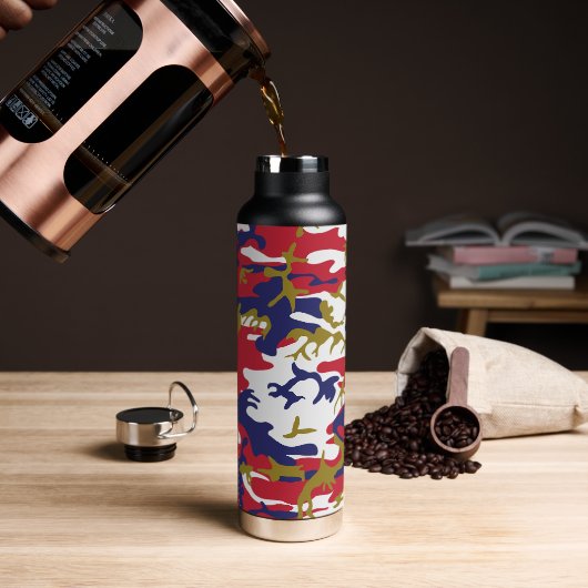 4. Juli, Unabhängigkeitstag, Tarnung Gold Trinkflasche (Kaffee)