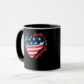 4. Juli Unabhängigkeitstag Tasse (Vorderseite Links)