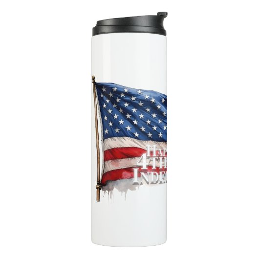 4. Juli - Unabhängigkeitstag Thermosbecher (Nach links gedreht)