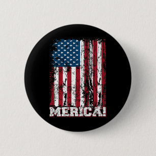 4. Juli Unabhängigkeitstag US-amerikanische Flagge Button