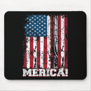 4. Juli Unabhängigkeitstag US-amerikanische Flagge Mousepad