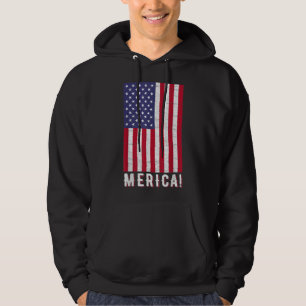 4. Juli Unabhängigkeitstag USA Flag Pat Hoodie