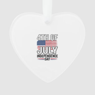 4. Juli Unabhängigkeitstag Vintage-Shirt-Design_ Ornament