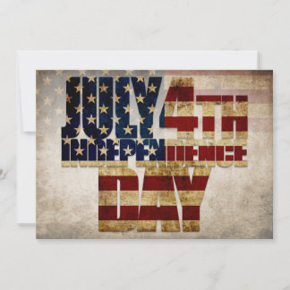 4. Juli Unabhängigkeitstag Vintages Flaggendesign
