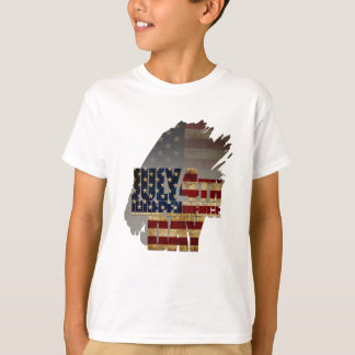 4. Juli Unabhängigkeitstag Vintages Flaggendesign T-Shirt