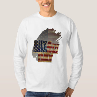 4. Juli Unabhängigkeitstag Vintages Flaggendesign T-Shirt