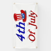 4. Juli Uncle Sam Banner (Vertikal)