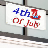 4. Juli Uncle Sam Banner (Äußeres Gebäude)