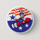 4. Juli Uncle Sam Button (Vorderseite)