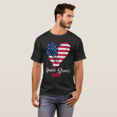 4. Juli Uncle Sam s Day America Patriot Heart USA T-Shirt (Vorne ganz)